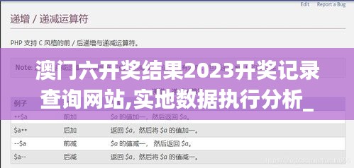 澳门六开奖结果2023开奖记录查询网站,实地数据执行分析_uShop55.531